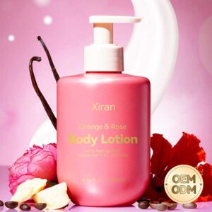 private label orange & rose body lotion